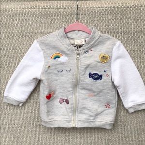 Zara sweatshirt jacket in size 9-12M